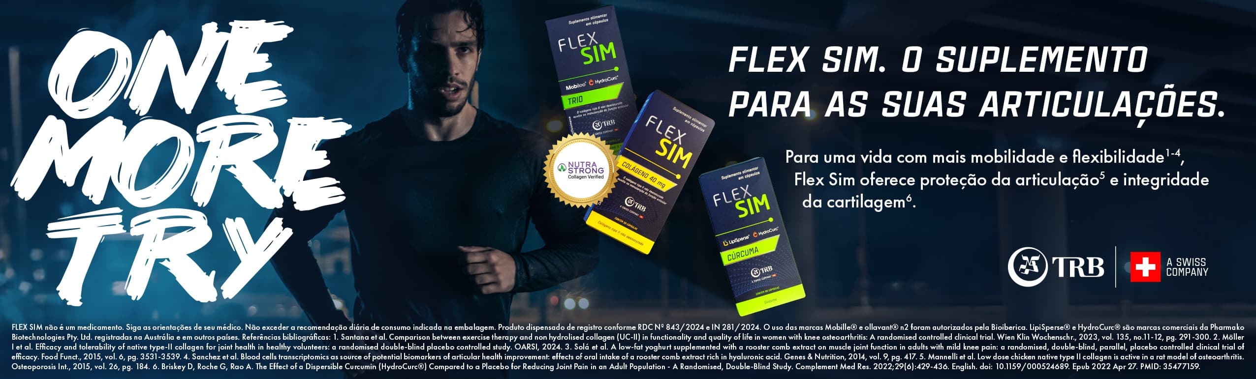 Embalagens de Flex Sim Trio, Cúrcuma e Colágeno
